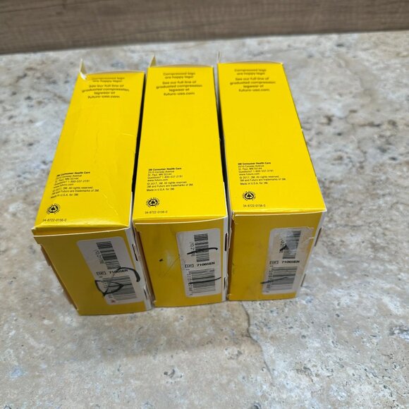 Lot Of 3 Futuro Anti-Embolism Thigh Length Stocking Unisex M White Moderate - Picture 9 of 12